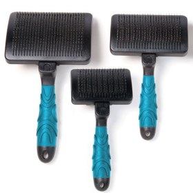 MGT Self-cleaning slicker brush S Blu