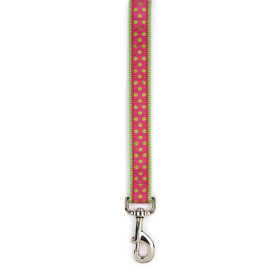 CC Polka Dot Lead 6Ftx1In Pnk