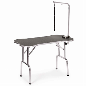 ME Bone Shaped Folding Table 45In Blk