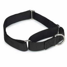 GG Nylon Martingale Collar 10-16In Blk