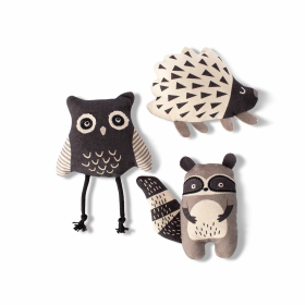 PetShop by Fringe Studio Wild Ones Canvas Mini Toy Set 3pc