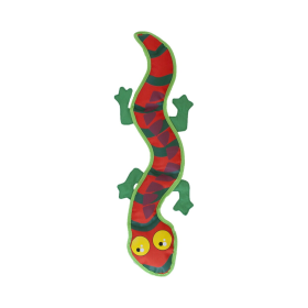 Outward Hound Fire Biterz Exotic Lizard Durable Fire Hose Dog Toy Orange