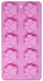 Dogtastic Jelly Shots Silicone Mold Paw Shape 8.5"