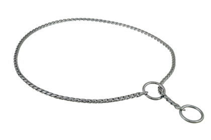 Slip Snake Show Chain Collar (16 in x 3.8mm) (size: 16 in x 3.8mmPrint DesignPremium Leopard Print)