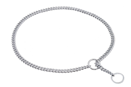 Slip Curve Show Chain Collar (14 in x 1.6 mm) (size: 14 in x 1.6 mmTypePink)