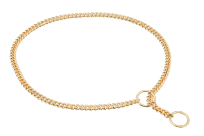Slip Curve Show Chain Collar (18 in x 1.6 mm) (size: 18 in x 1.6 mmTypeYellow)