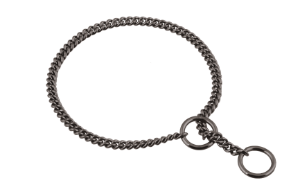 Slip Curve Show Chain Collar (12 in x 1.2 mm) (size: 12 in x 1.2 mmPrint DesignValentine's Day Hearts and Sparkles)