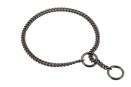 Slip Curve Show Chain Collar (8 in x 1.2 mm) (size: 8 in x 1.2 mmPrint DesignValentine's Day Hearts and Sparkles)