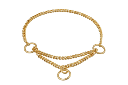Martingale Show Chain Collar (24in x 1.4 mm) (size: 24in x 1.4 mmTypeWhite)