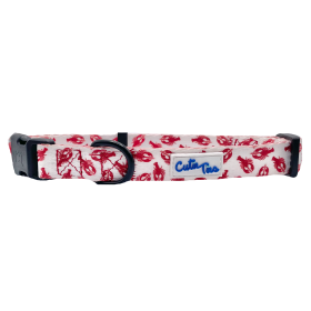 Cutie Ties Fun Design Dog Collar (size: LargeColorHot Pink)