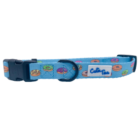 Cutie Ties Fun Design Dog Collar (size: MediumColorOlive Green)