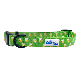 Cutie Ties Fun Design Dog Collar (size: MediumColorBlack - White - Gray)