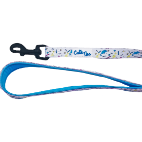 Cutie Ties Fun Design Dog Leash (size: SmallColorGold)