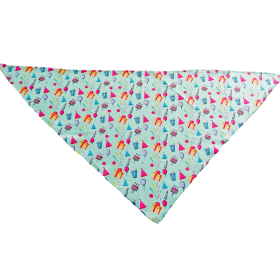 Cutie Ties Tie On Dog Bandana (size: LargeColorGreen Multicolor)