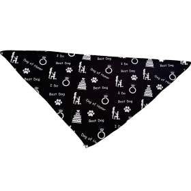 Cutie Ties Tie On Dog Bandana (size: SmallColorGold)