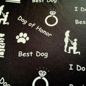 Cutie Ties Tie On Dog Bandana (size: LargeColorBlack - White - Gray)
