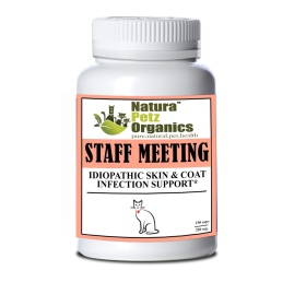 Staff Meeting* Idiopathic Skin & Coat Infection* Support For Dogs And Cats* (size: CAT 90 caps - 250 mg. Size 3)