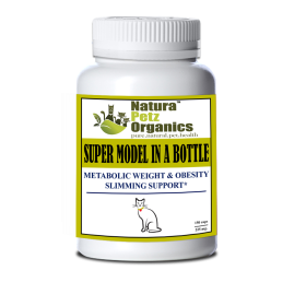 Super Model In A Bottle - Metabolic Weight & Obesity Slimming Support* Adult & Senior Pets* (size: CAT  / 150 caps / 225 mg / Turkey Flavor)