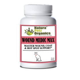 Wound Medic Max Caps* Master Wound, Skin & Coat Support For Dogs & Cats* (size: Cat 90 caps - 250 mg)