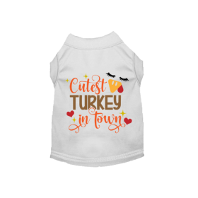 Cutest Turkey in Town (Color: White, size: 2X Large)