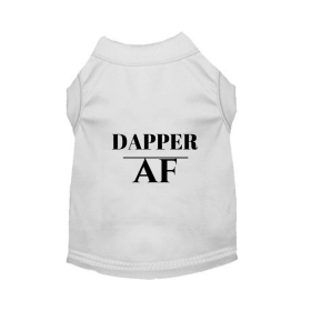Dapper AF Tee (Color: White, size: large)