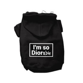 DIOR-able Hoodie (Color: black, size: X Large)