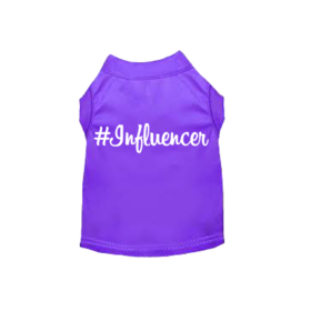 #Influencer Shirt (Color: purple, size: 3X Large)