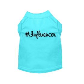 #Influencer Shirt (Color: Aqua, size: large)