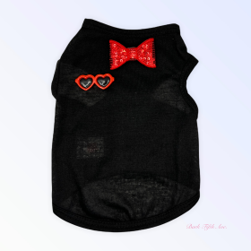 My Summertime Sunglasses & Bows Tank (Color: black, size: large)