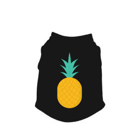 Pineapple Tank Top (Color: black, size: medium)