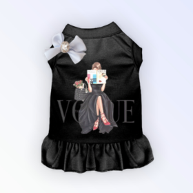 Reading my Vogue (Color: black, size: small)