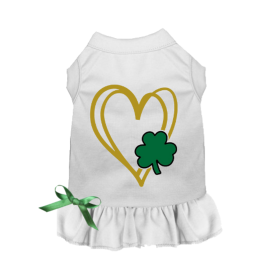 Shamrock Heart (Color: White, size: small)