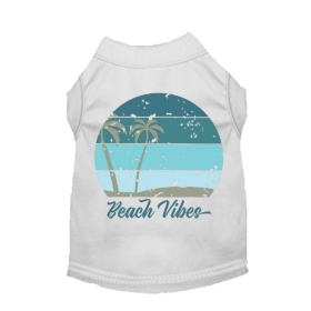 Beach Vibes Tee (Color: White, size: small)