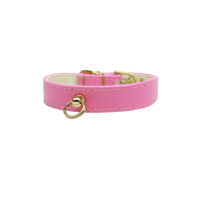 Bee Mine Dog Collar (Color: Pink, size: 10")
