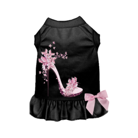 Floral Spring Stiletto Dress (Color: black, size: medium)