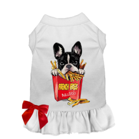 Frenchie- Fries (Color: White, size: large)