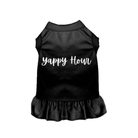 Happy Yappy Hour Matching Dog Dress or Tee (size: large)