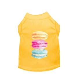 It's A Macaroon Summer- Dog Shirt (Color: Yellow, size: X Large)