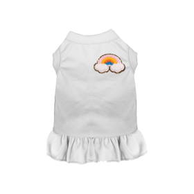 Chenille Rainbow (Color: White, size: X Small)