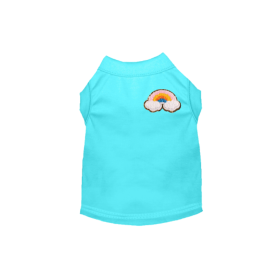 Chenille Rainbow (Color: Aqua, size: X Small)