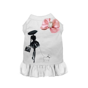 Classy Lady and Frenchie (Color: White, size: large)
