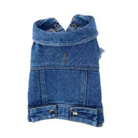 Authentic Denim Vest (Color: Indigo, size: large)