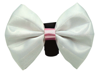 PR3001VA|Pets Ribbons (Color: White-Pink, size: 5")