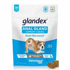 Glandex Anal Gland Soft Chew Peanut Butter (size: 30ct)