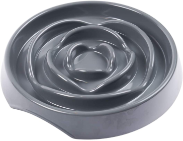 Messy Mutts Interactive Slow Feeder (Color: Grey, size: 1.75 Cup)