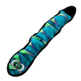 Outward Hound Invincibles Snake Durable Plush Dog Toy (Color: Blue, size: large)