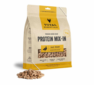 Vital Essentials(R) Freeze-Dried Raw Duck Protein Mix-In Meal Topper for Dogs (size: 8 oz)