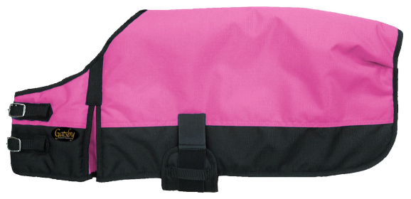 Gatsby 600D Ripstop Waterproof Dog Blanket (Color: Hot Pink / Black, size: small)