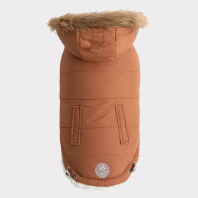 GF Pet ElastoFit Urban Dog Parka (size: 4XLColorBlack Metal Chain)