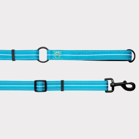 GF Pet Reflective Leash - EEZY-6 (size: Medium/LargeColorBlack - White - Gray)